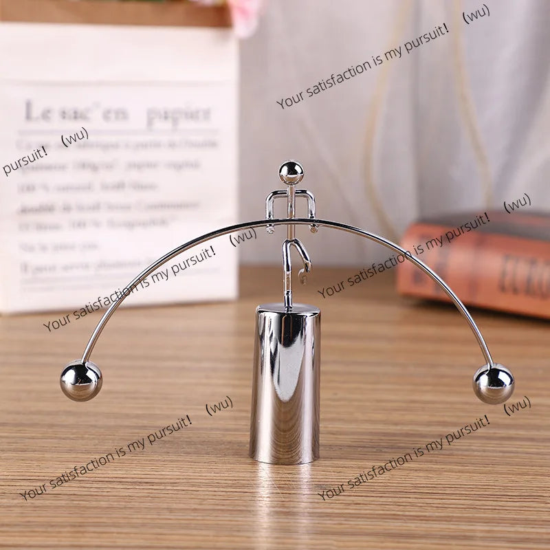 Steel Balance Physics Toy Weightlifter Kinetic Art Desk Science Decor For Home Office Objet Satisfaisant Anti Stress Gifts