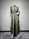 Elegant Abaya Kaftan 2-Piece Set – Eid & Ramadan Party Dress