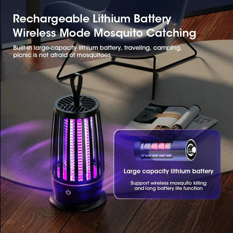 Mute Mosquito Killer Lamp Portable Electronic Pest Repellent Anti Mosquito UV Light Indoor Outdoor Camping