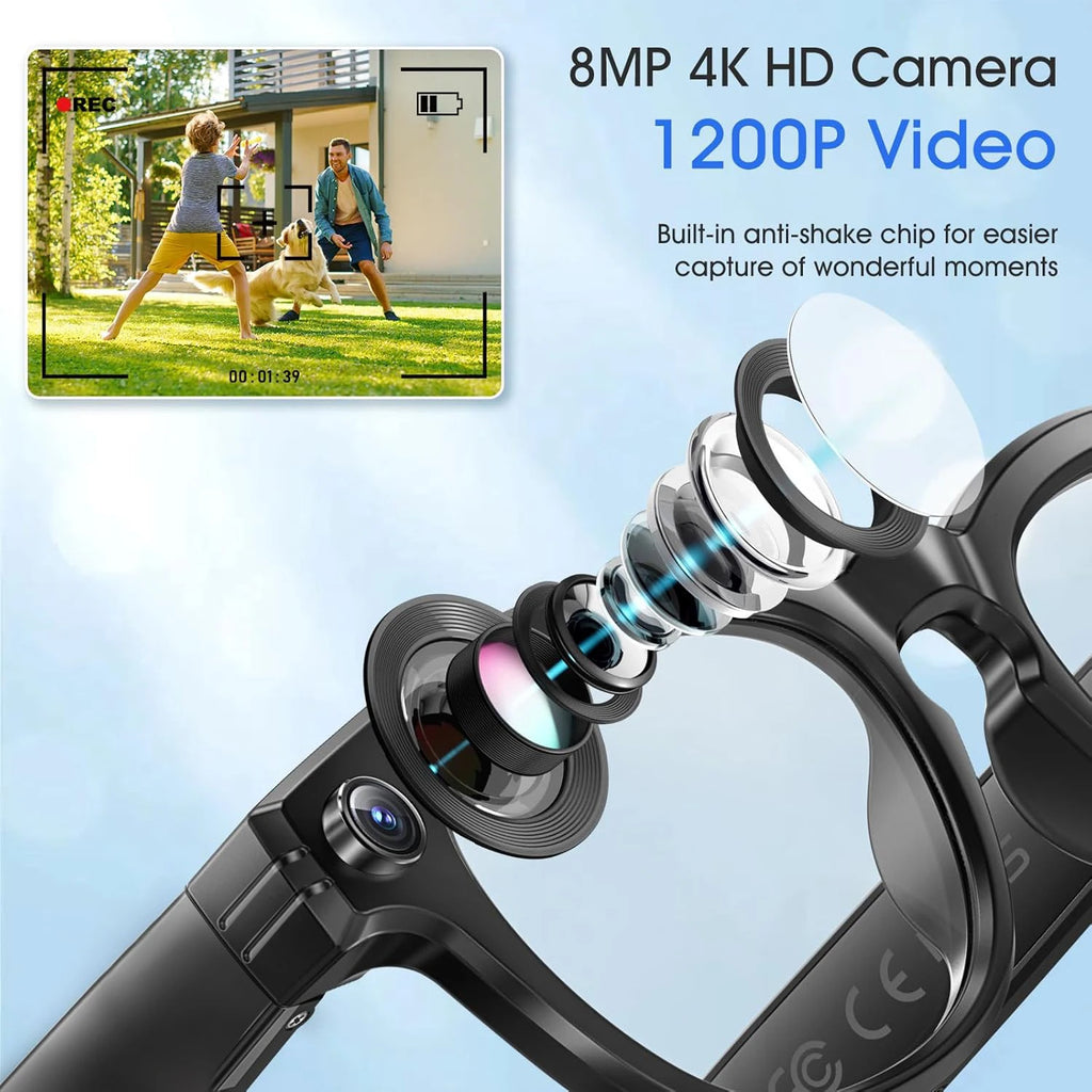 AI Smart Glasses – ChatGPT 4.0, Colour-Change Lenses & 4K Camera