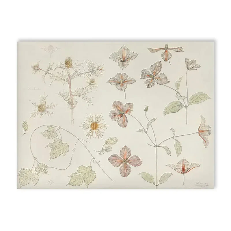 Pink Nursery Gallery Art Wall Poster Vintage Kids Room Swan Rabbit Canvas Painting Light Color Dorm Room Aesthetic Wall Art