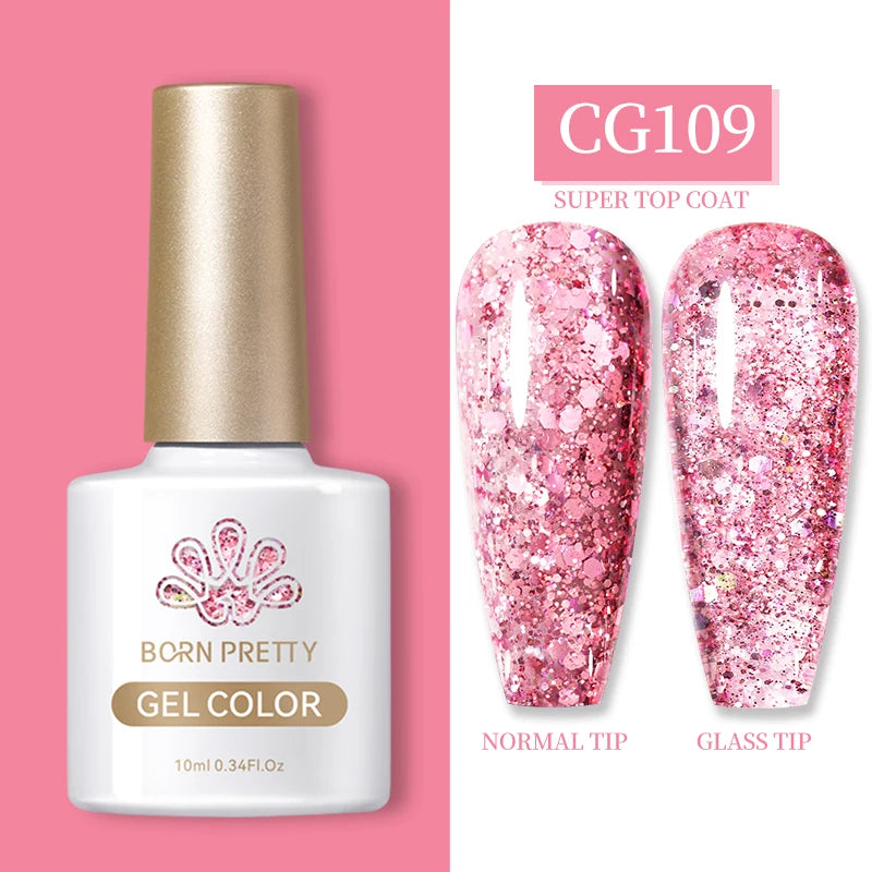 BORN PRETTY 10ml Gel Nail Polish Gel 130 Colors Semi Permanent Solid Nail Gel Varnish Soak Off UV Gel for Base Top Coat