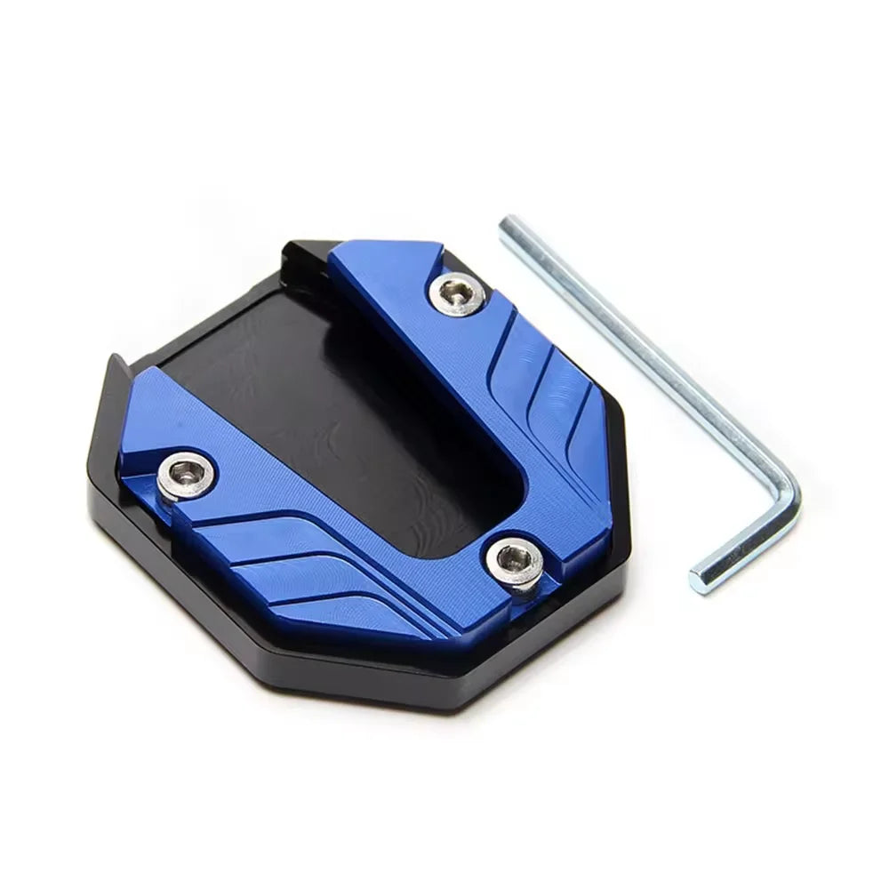 Scooter Motorbike Accessories Extension Foot Pad Support Plate Aluminum Alloy Motorcycle Bike Kickstand Extender Foot Side Stand