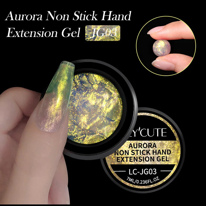 LILYCUTE 15ML Quick Extension Gel Nail Polish Milky White Clear Pink Color French Manicure Finger Prolong Nail Hard Gel Varnish