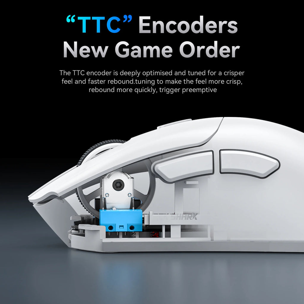 Attack Shark R1 Gaming Mouse Cost-Effective, Lightweight, Ergonomic, Adjustable DPI, Wireless/Wired Dual Modes, Precise