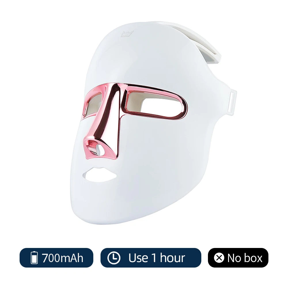 7 Colors Photon Facial LED Mask Red Light Therapy Anti Aging Face Neck Beauty Mask Relaxation Treatment Anti-Wrinkle Skin Care
