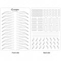 New Hair Stroke Pattern Practice Pad Double Sided Best Nano Brows Silicone Practice Skin For Permanent Makeup Basic Hair Stroke