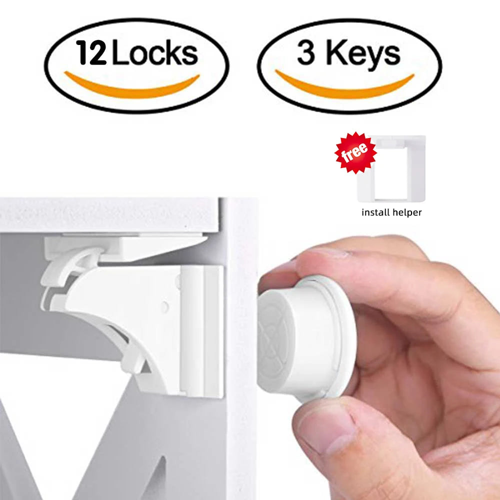 invisible Magnetic Child Safety Locks - Protect Kids in Seconds