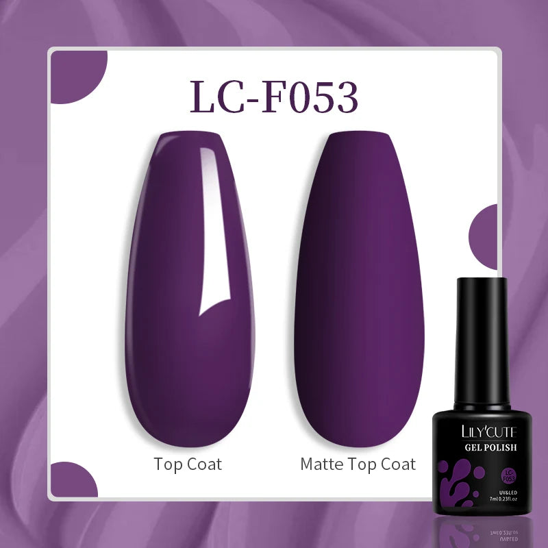 LILYCUTE 129-Color Gel Nail Polish 7ml