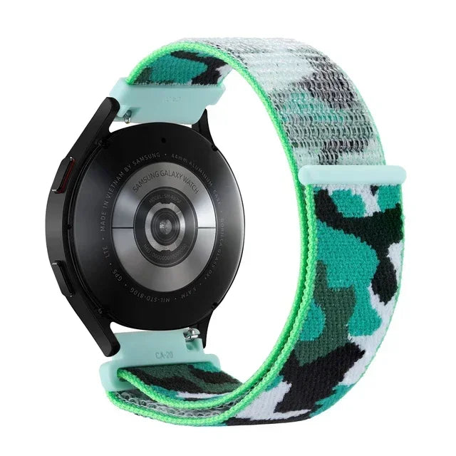 20mm 22mm Nylon Loop Strap For Garmin Forerunner 55 165 265 965 255 Active 5/Vivomove Trend/Vivoactive 5/Venu 3/2 Bracelet Belt