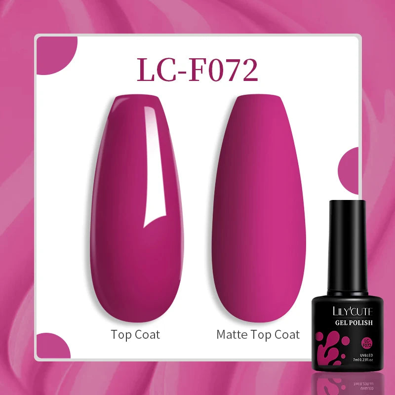 LILYCUTE 129-Color Gel Nail Polish 7ml