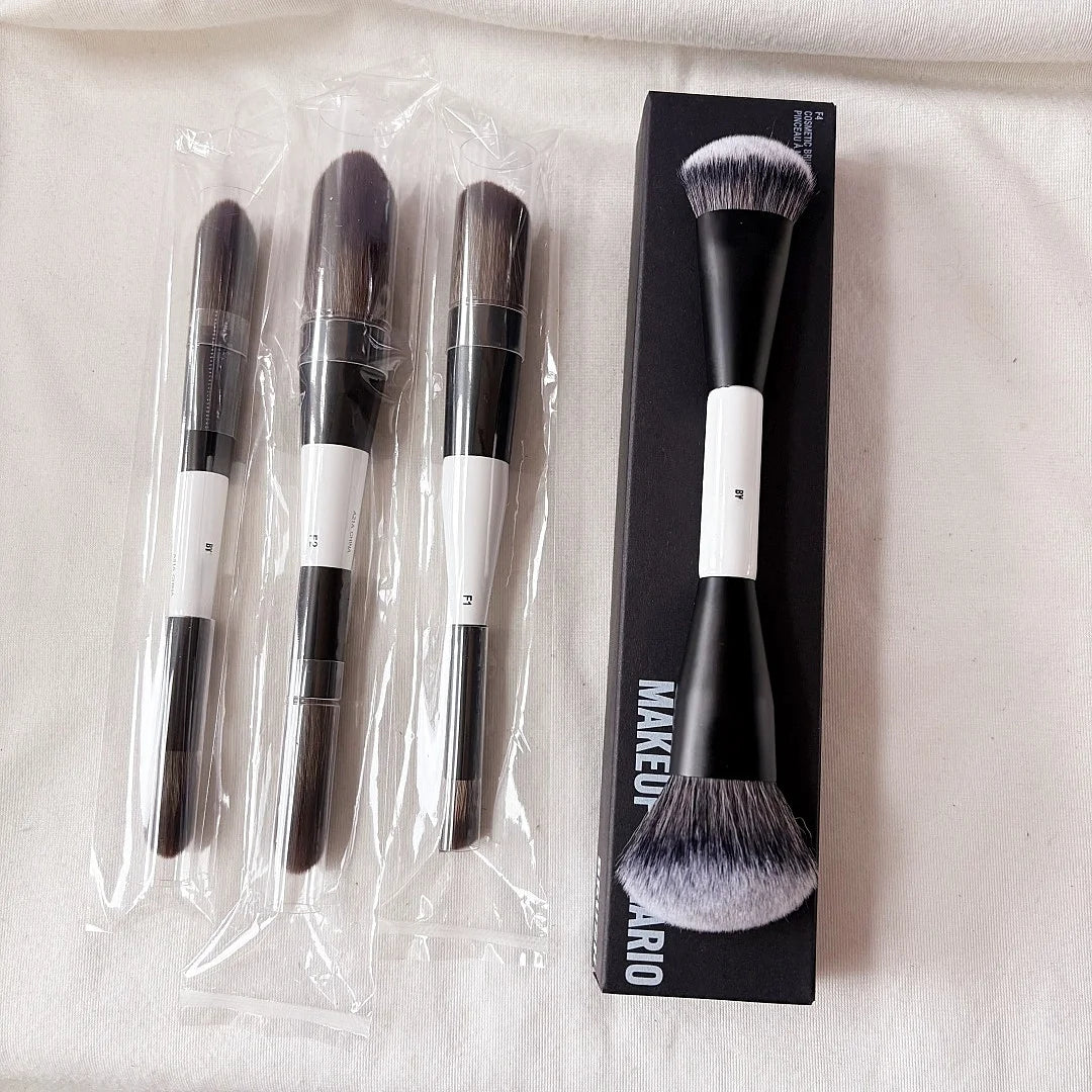 F1 Dual-Ended Contour Blush F2 Powder Brush F3 Highlight Soft Synthetic Hair Makeup Brushes Blusher Highlighter Cosmetic Brushes
