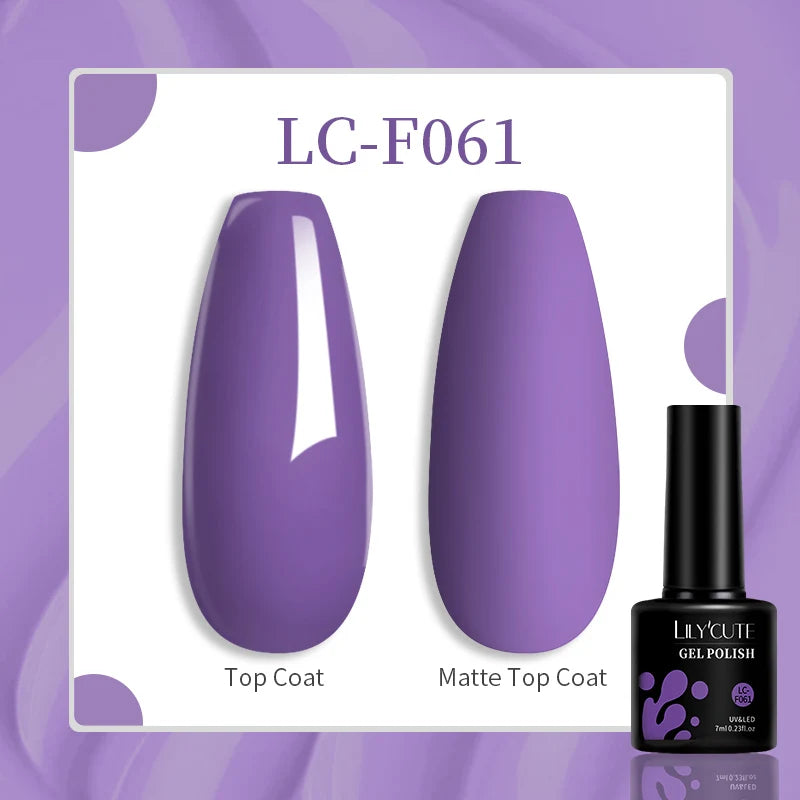 LILYCUTE 129-Color Gel Nail Polish 7ml