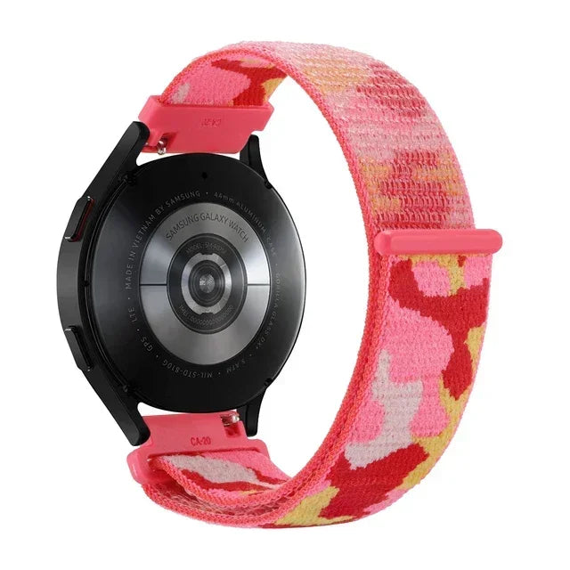 20mm 22mm Nylon Loop Strap For Garmin Forerunner 55 165 265 965 255 Active 5/Vivomove Trend/Vivoactive 5/Venu 3/2 Bracelet Belt