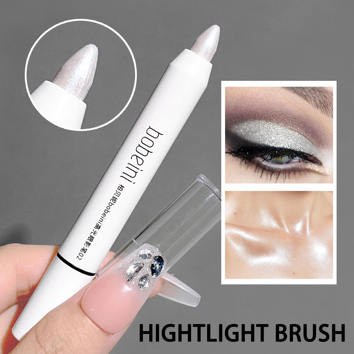 Highlighter & Eyeshadow Pencil – Pearlescent, Matte & Champagne Glow
