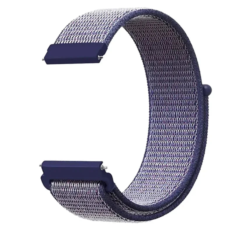 20mm 22mm Nylon Loop Strap For Garmin Forerunner 55 165 265 965 255 Active 5/Vivomove Trend/Vivoactive 5/Venu 3/2 Bracelet Belt