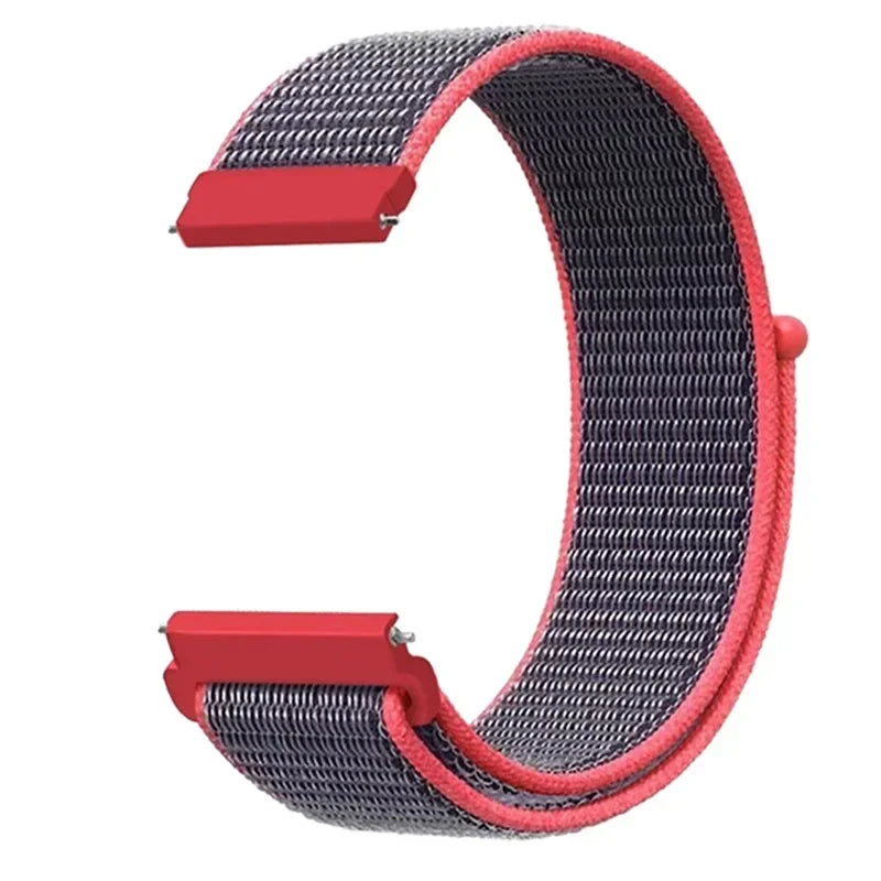 20mm 22mm Nylon Loop Strap For Garmin Forerunner 55 165 265 965 255 Active 5/Vivomove Trend/Vivoactive 5/Venu 3/2 Bracelet Belt