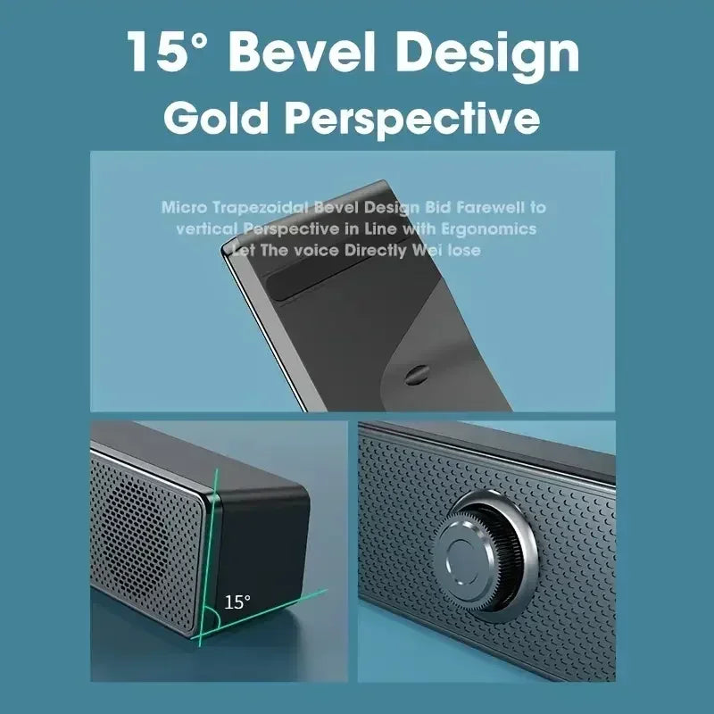 Computer Desktop High-quality 4D Surround Speaker Bluetooth Wired Dual-purpose High-volume Microphone Two-in-one Speaker