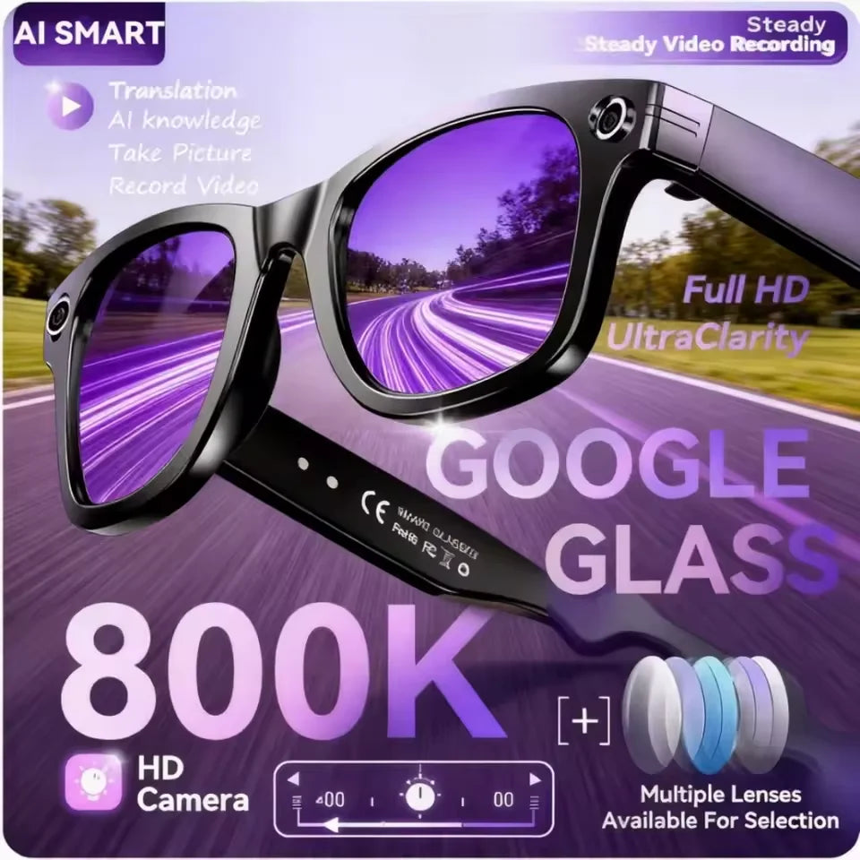 AI Smart Glasses – ChatGPT 4.0, Colour-Change Lenses & 4K Camera