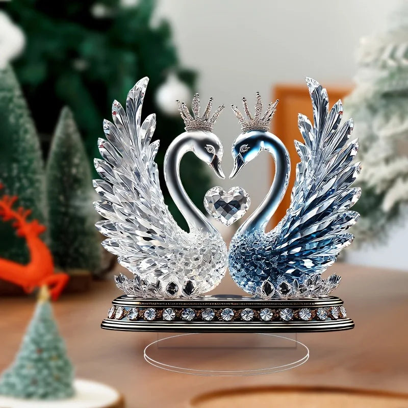 1pcs Love Swan Home Decora, Desktop Decora Ornaments, Festival Atmosphere DecoraGifts for Couples