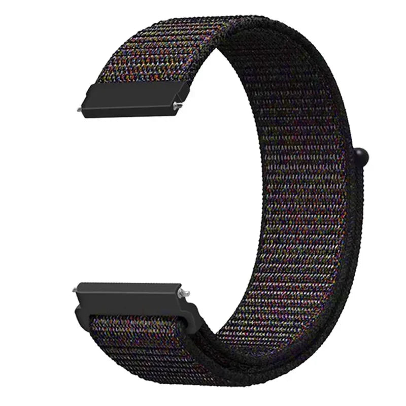 20mm 22mm Nylon Loop Strap For Garmin Forerunner 55 165 265 965 255 Active 5/Vivomove Trend/Vivoactive 5/Venu 3/2 Bracelet Belt