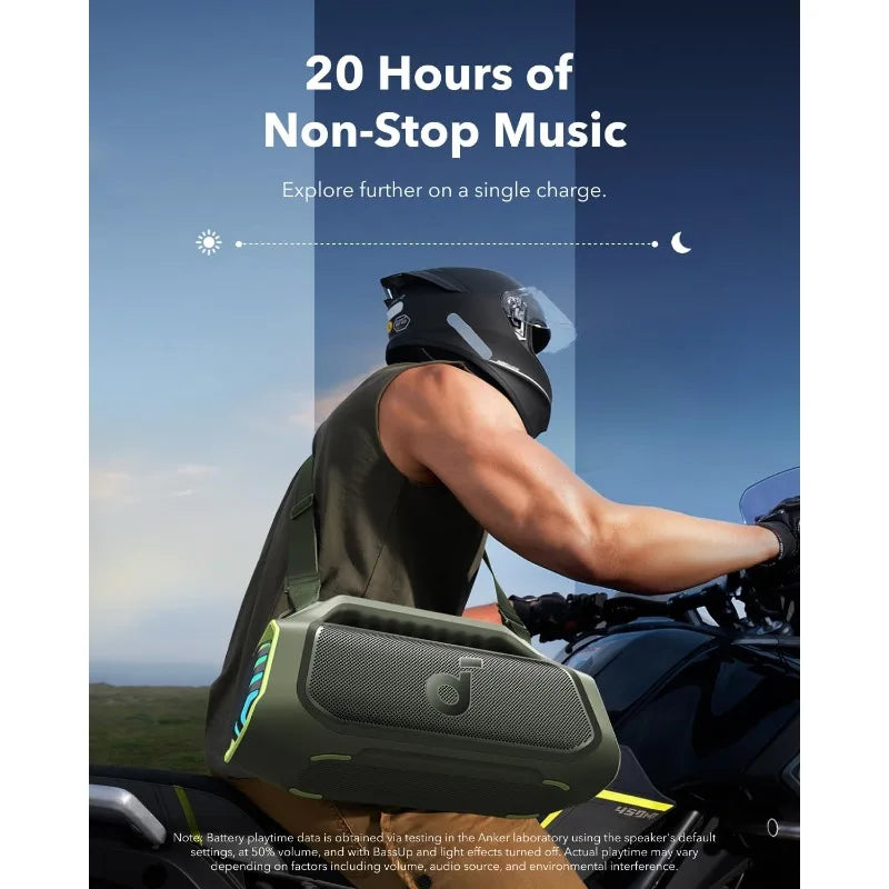 2025 hot sale Boom 2 Plus By Anker, Outdoor Speaker, 140W, 2+2 Channel, BassUp 2.0, 20H Playtime, Fast Charge, IPX7 Waterproof,
