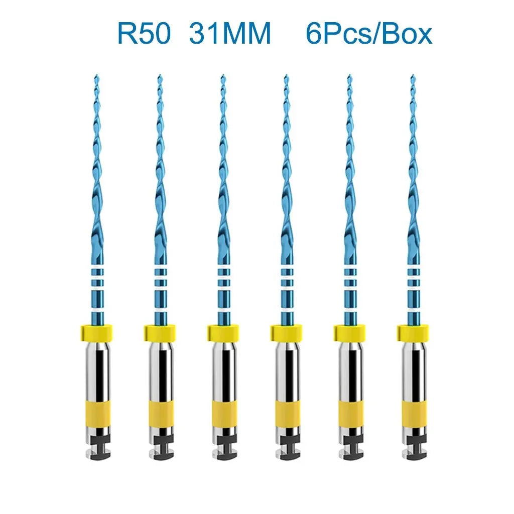 6Pcs/Box Orthdent Dental Reciprocating Blue Endodontic Files Only One Engine Use Heat Activated 21/25/31mm Dentistry Instrument