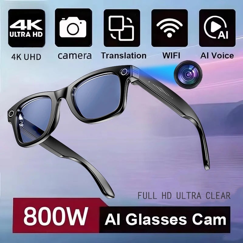 AI Smart Glasses – ChatGPT 4.0, Colour-Change Lenses & 4K Camera