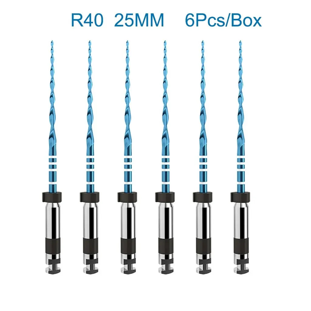 6Pcs/Box Orthdent Dental Reciprocating Blue Endodontic Files Only One Engine Use Heat Activated 21/25/31mm Dentistry Instrument