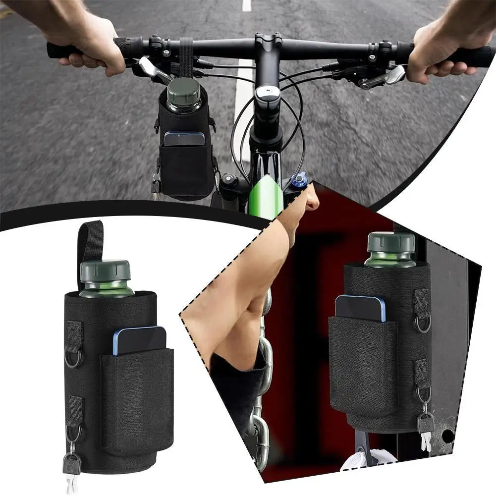 Magnetic Gym Water Bottle Bag – Hands-Free Sling Carrier for Workouts