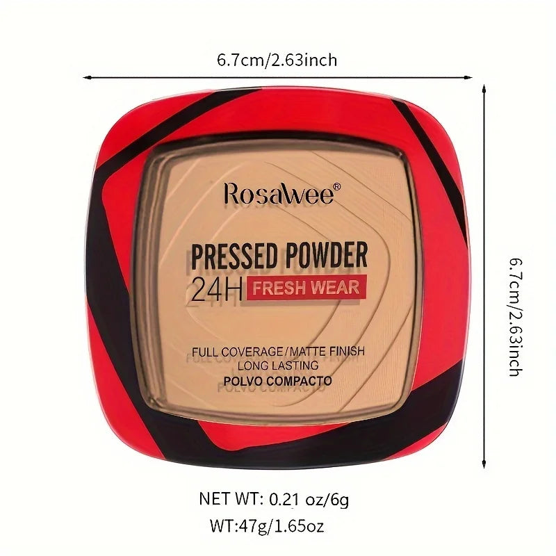 Matte Pressed Powder Foundation – Full Coverage 24H Oil-Control