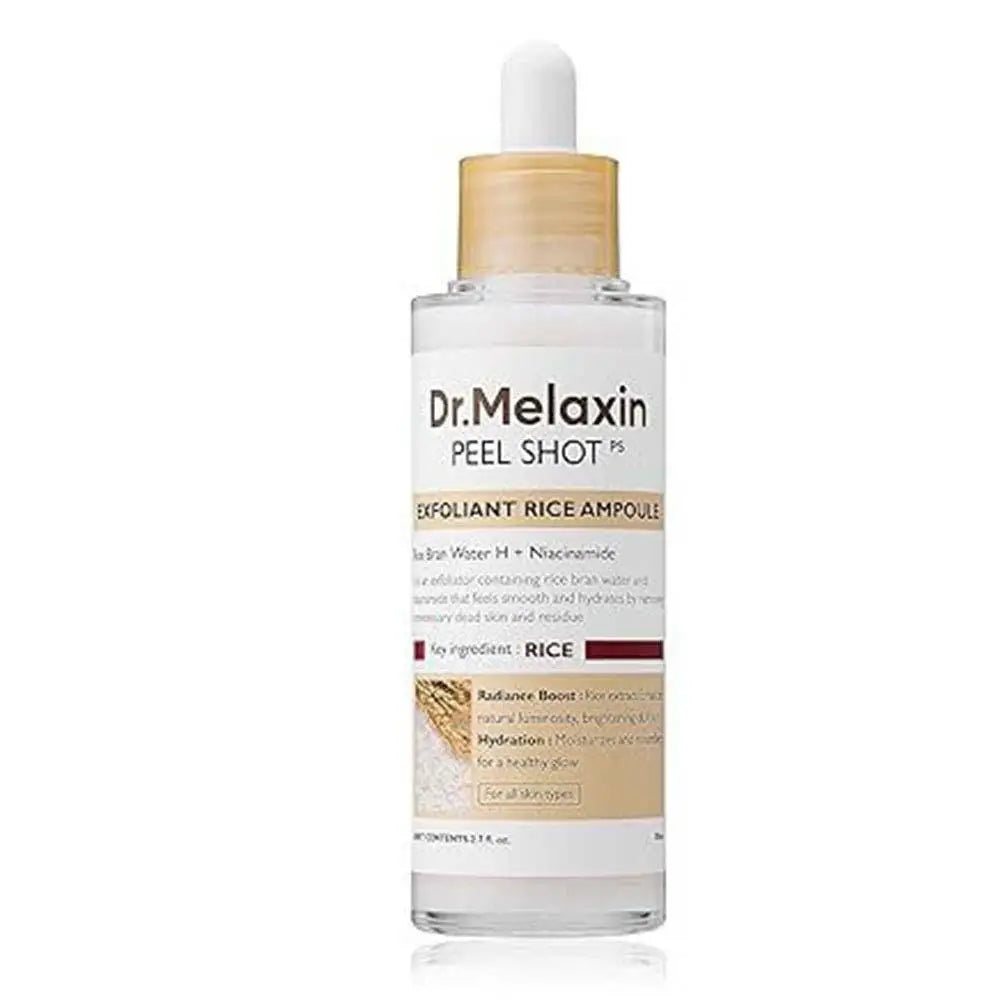 White And Black Rice Soften Serum Peel Shot Deep Moisturizing Exfoliating Essence Improve Dryness Oil-Control Gentle Skin Care
