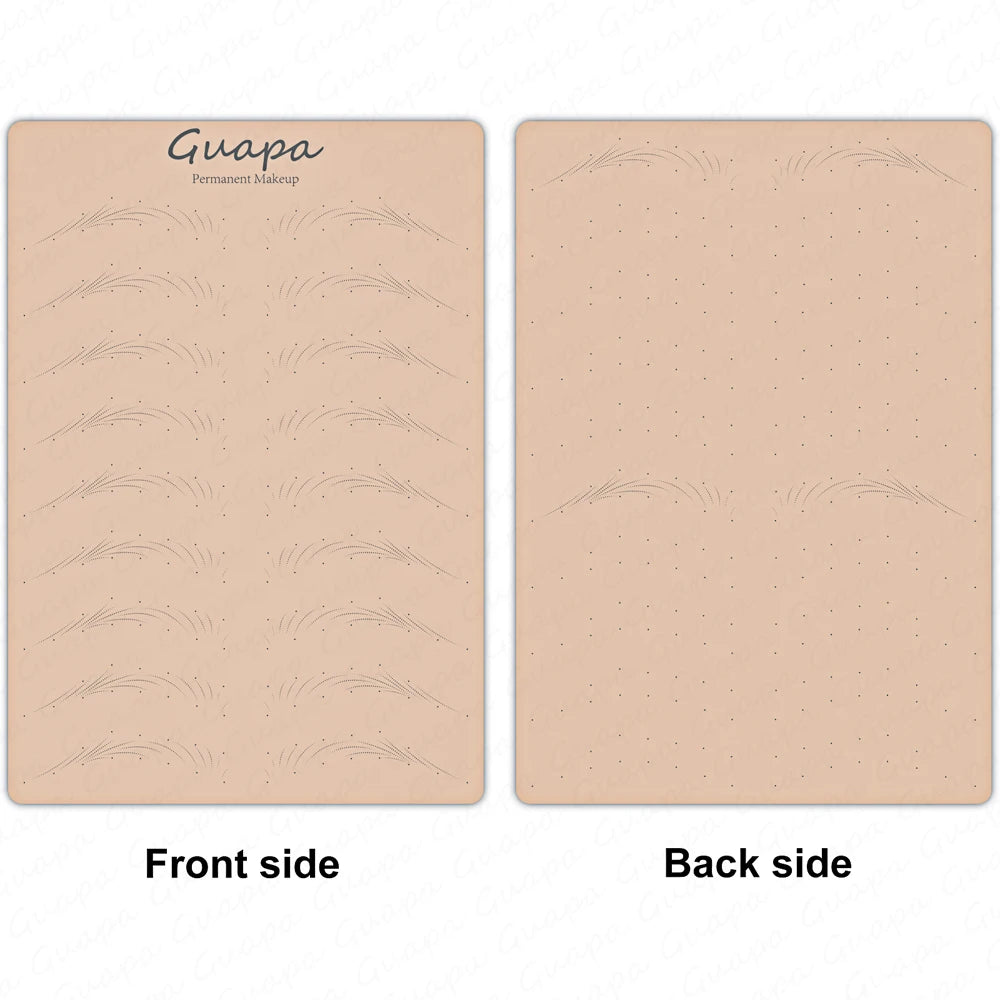 New Hair Stroke Pattern Practice Pad Double Sided Best Nano Brows Silicone Practice Skin For Permanent Makeup Basic Hair Stroke