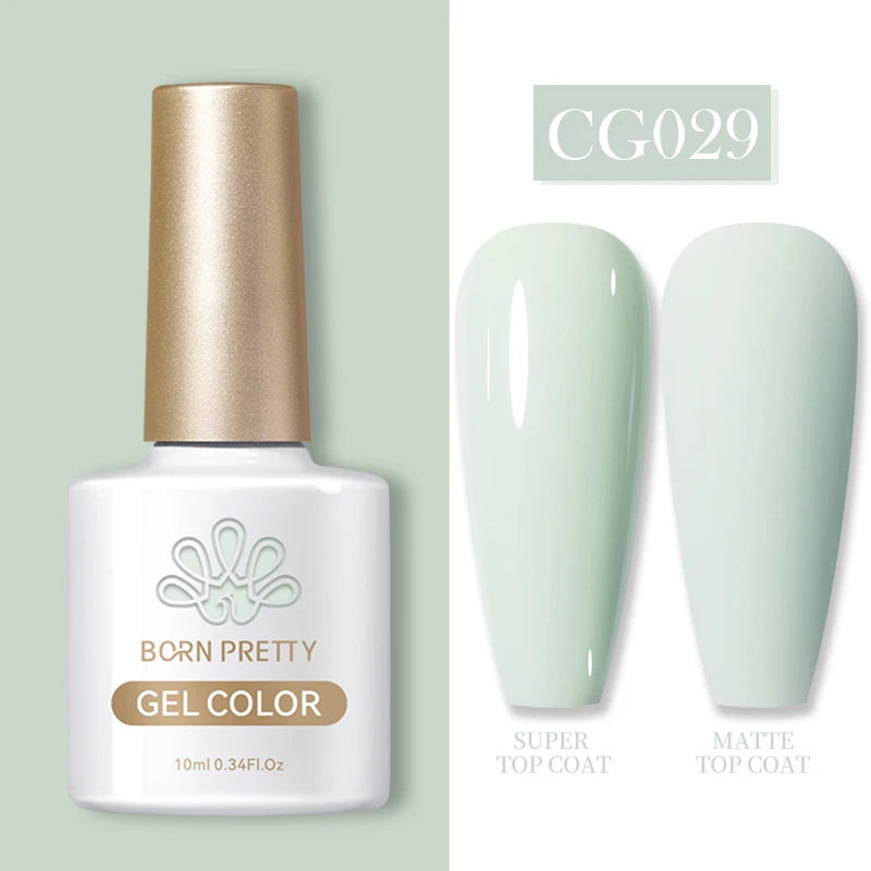 BORN PRETTY 10ml Gel Nail Polish Gel 130 Colors Semi Permanent Solid Nail Gel Varnish Soak Off UV Gel for Base Top Coat