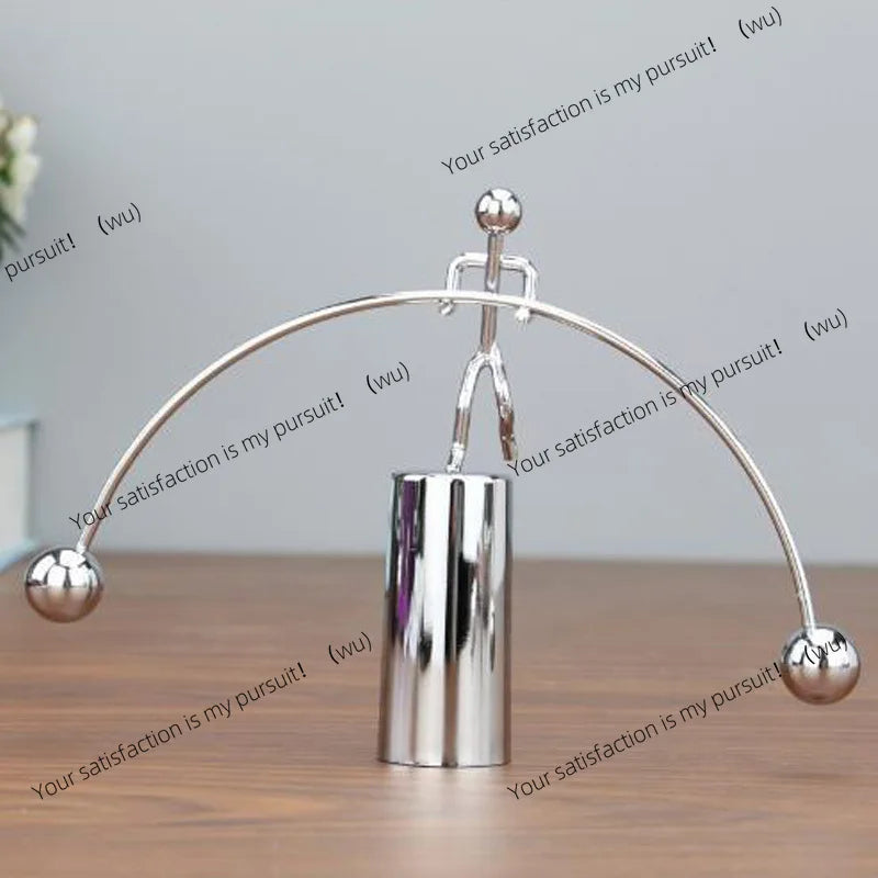 Steel Balance Physics Toy Weightlifter Kinetic Art Desk Science Decor For Home Office Objet Satisfaisant Anti Stress Gifts