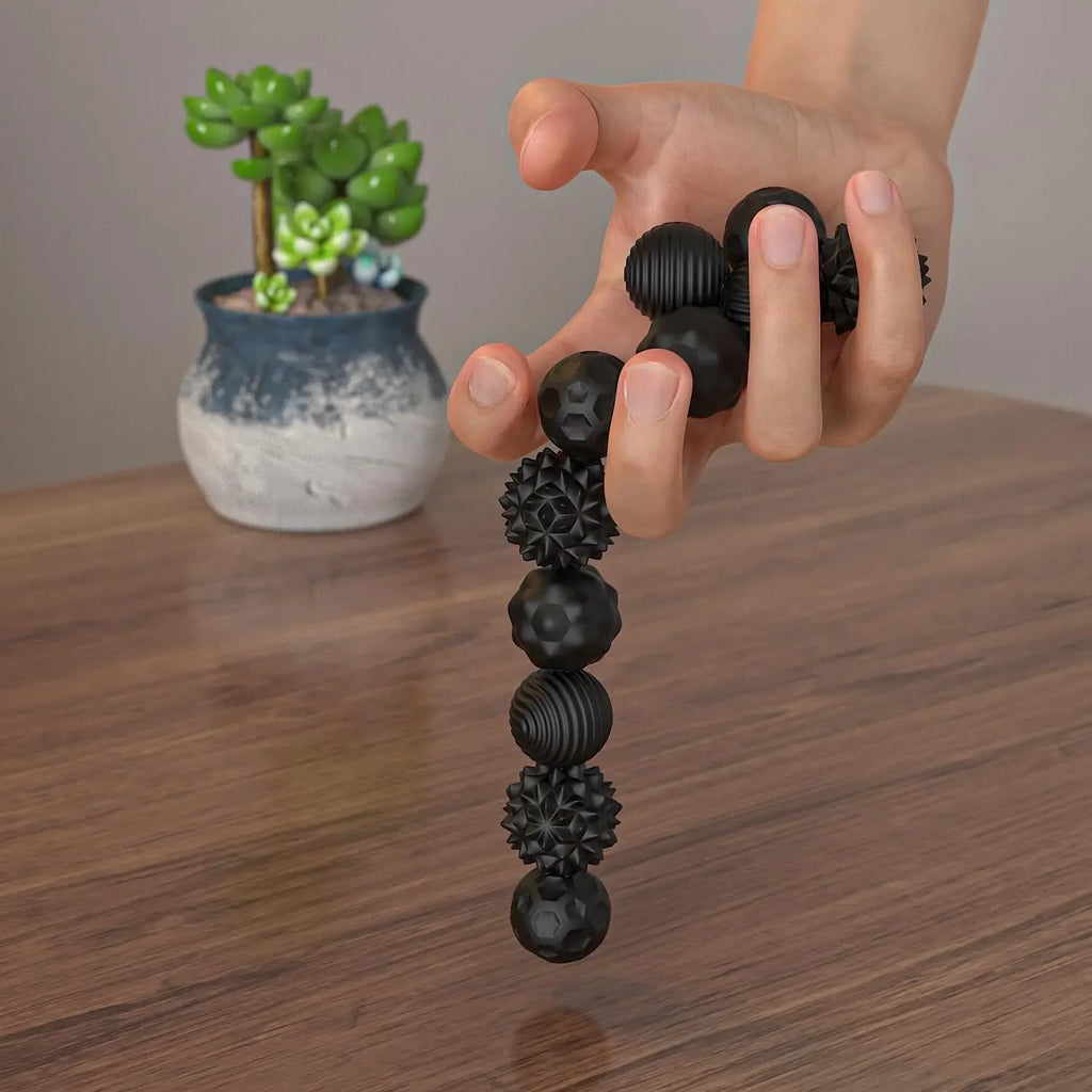 Silicone Magnetic Sensory Balls Fidget Toy Worry Balls Autism Calming Fidgeting Toy Kid Adults Anxiety Relief Stress Sensory Toy