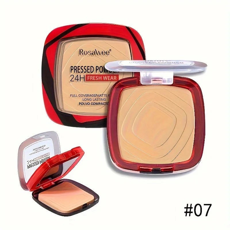 Matte Pressed Powder Foundation – Full Coverage 24H Oil-Control