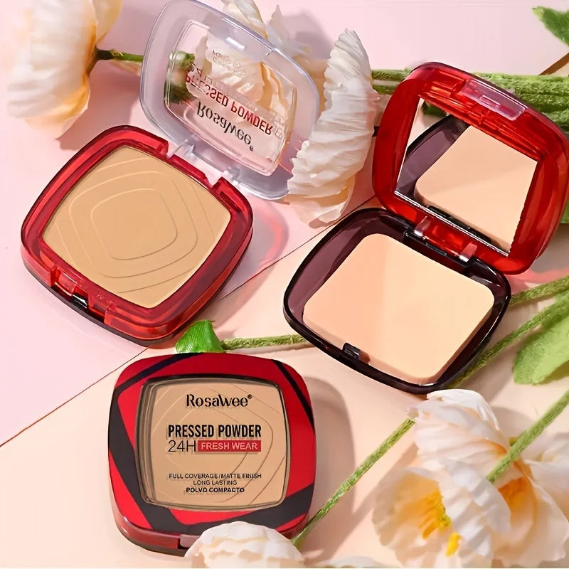 Matte Pressed Powder Foundation – Full Coverage 24H Oil-Control