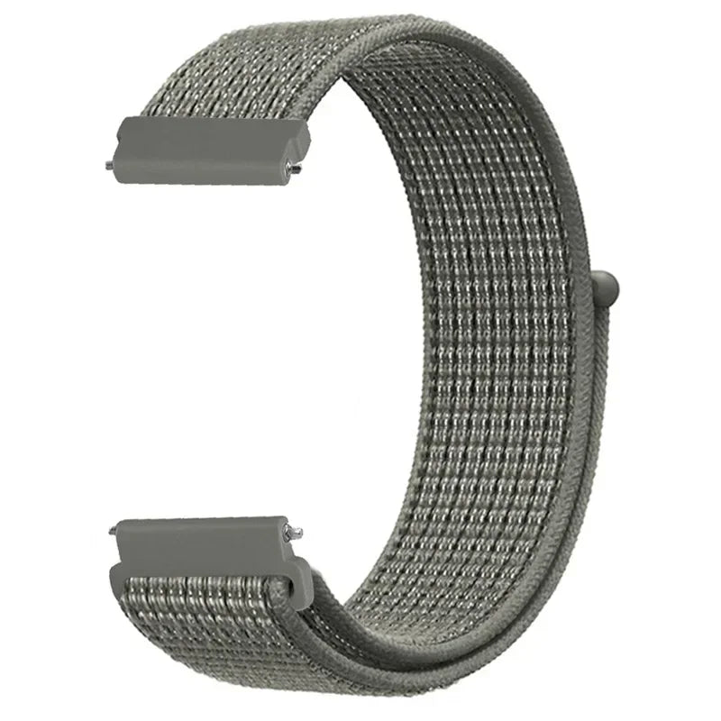 20mm 22mm Nylon Loop Strap For Garmin Forerunner 55 165 265 965 255 Active 5/Vivomove Trend/Vivoactive 5/Venu 3/2 Bracelet Belt