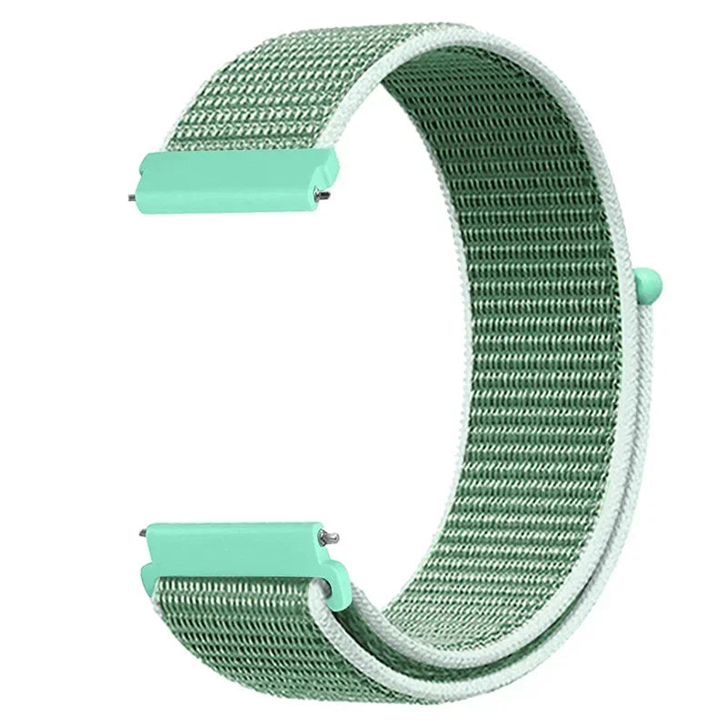20mm 22mm Nylon Loop Strap For Garmin Forerunner 55 165 265 965 255 Active 5/Vivomove Trend/Vivoactive 5/Venu 3/2 Bracelet Belt