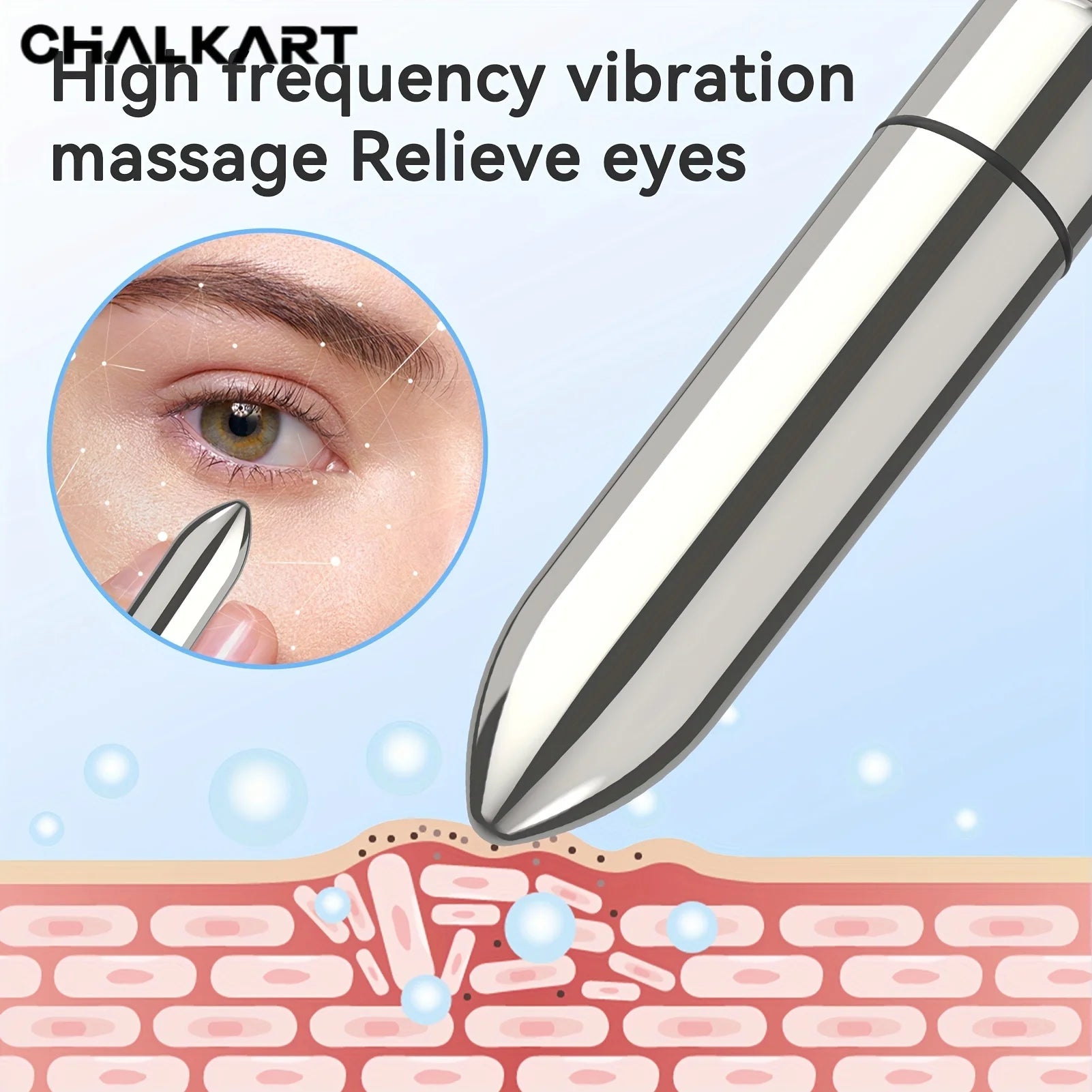1pc Mini Vibrating Massager, Facial And Eye Massage Treatment Relaxes, Promotes Lotion Absorption, Lipstick Size, Mini Portable