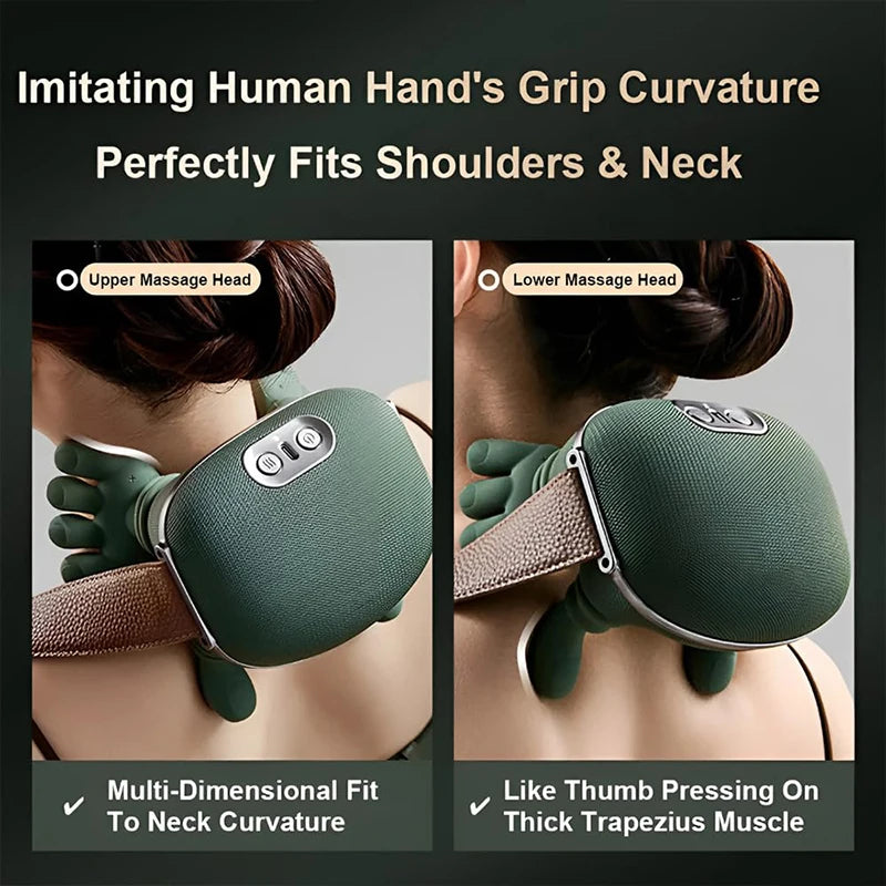 Windaily N7 Neck & Shoulder Massager – 4D Kneading, Heat & 3 Intensity Levels