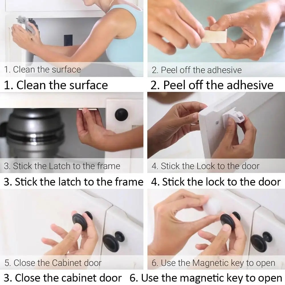 invisible Magnetic Child Safety Locks - Protect Kids in Seconds