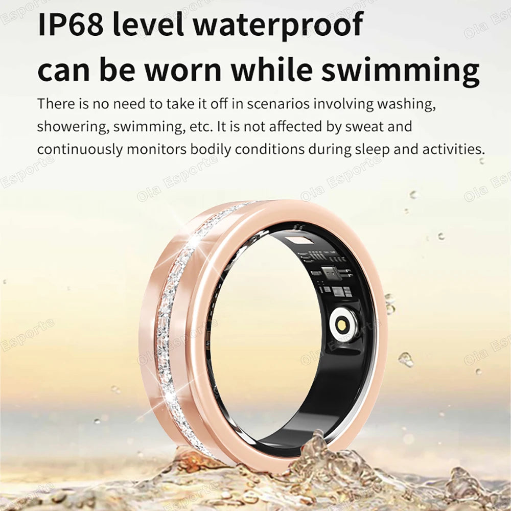 Smart Health Ring – Heart Rate, Sleep & Blood Oxygen Monitor