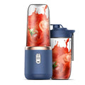USB Personal Mini Juicer Cup Portable Handheld Travel Blender with Single Double Cups for Water Bottles