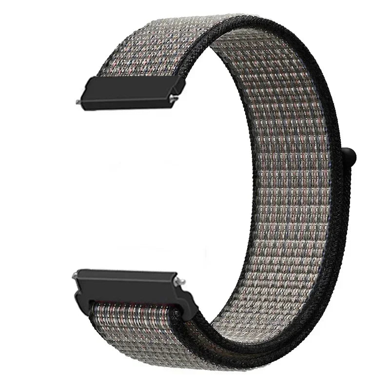 20mm 22mm Nylon Loop Strap For Garmin Forerunner 55 165 265 965 255 Active 5/Vivomove Trend/Vivoactive 5/Venu 3/2 Bracelet Belt