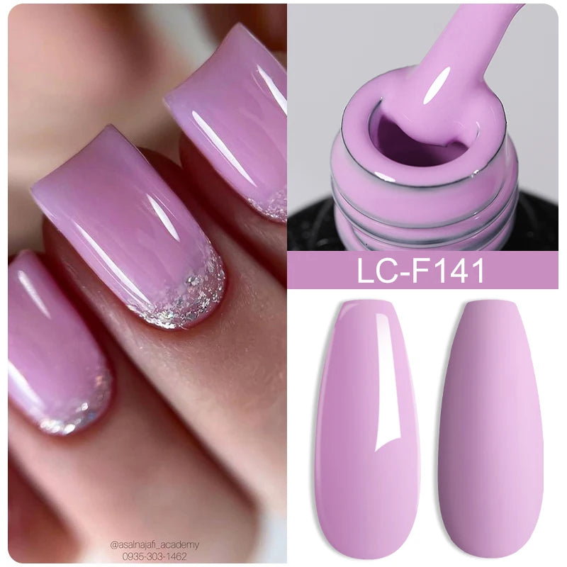 LILYCUTE 15ML Quick Extension Gel Nail Polish Milky White Clear Pink Color French Manicure Finger Prolong Nail Hard Gel Varnish