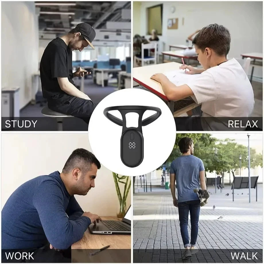 Smart Micro-Vibration Posture Corrector - Spinal Alignment with Real-Time Reminder for Adults & Kids