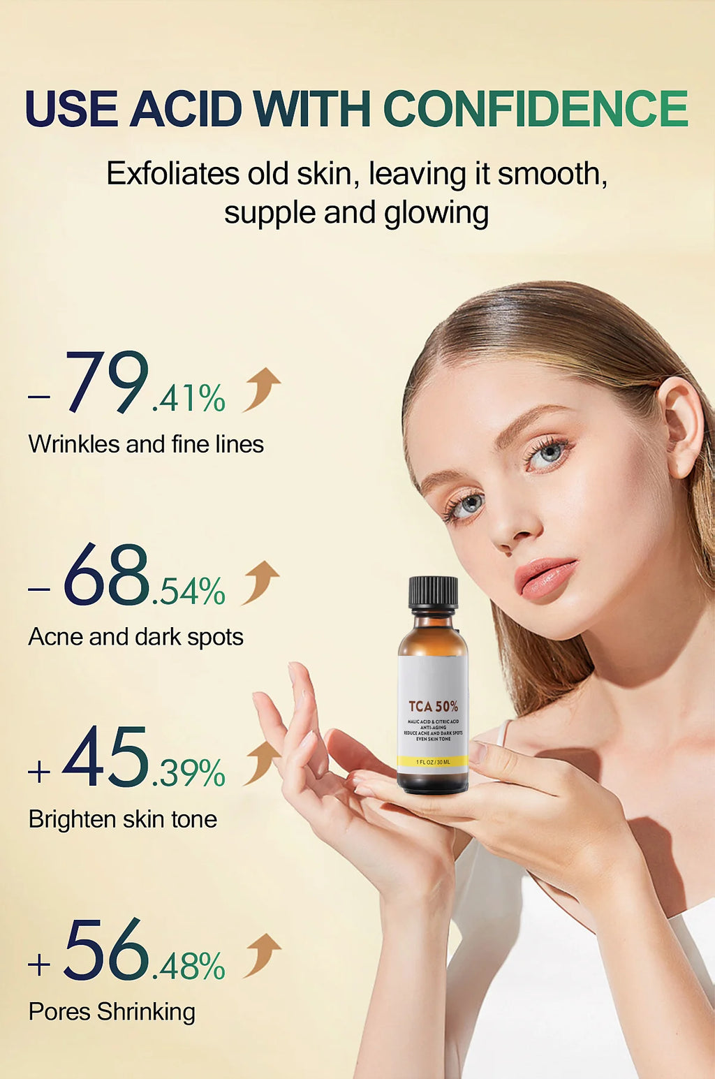 With Malic Acid And Citric Acid For Face Facial Peel 40% Peeling Serum Peeling Serum Chemical Peel Whitening Nourishing Essence