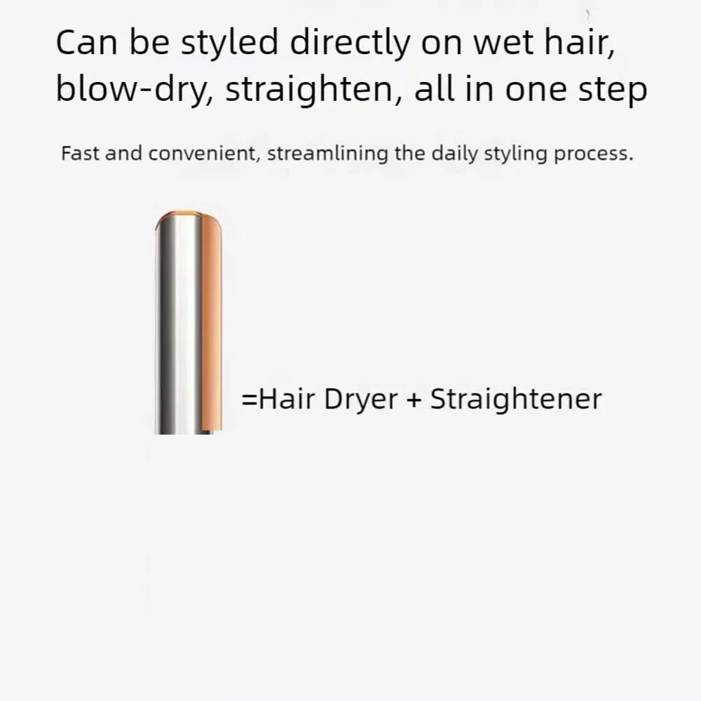 2-in-1 Hair Dryer & Straightener – Negative Ion Styling Tool